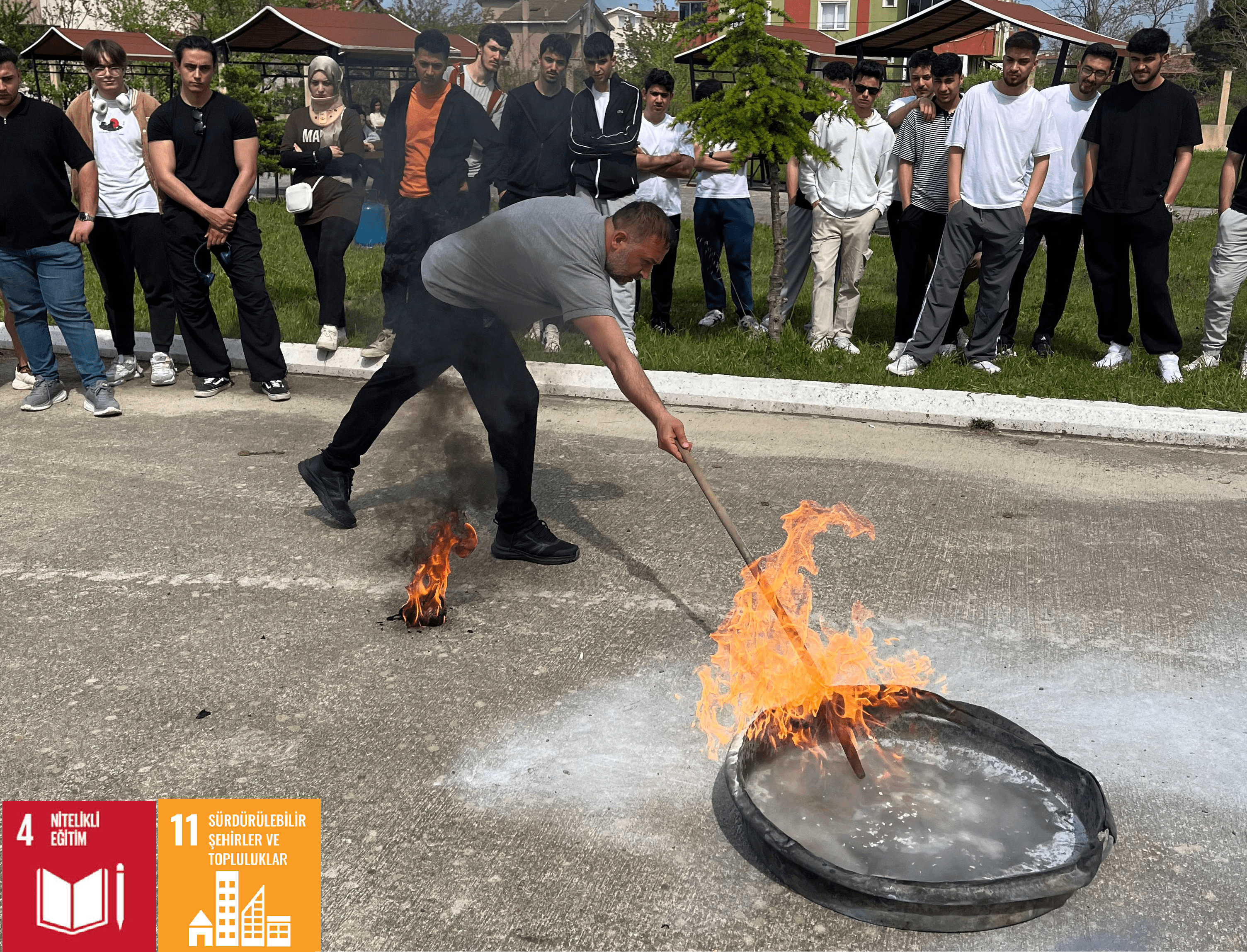 Abana MYO’da Afet Farkındalık Eğitimi ve Yangın Tatbikatı Düzenlendi.