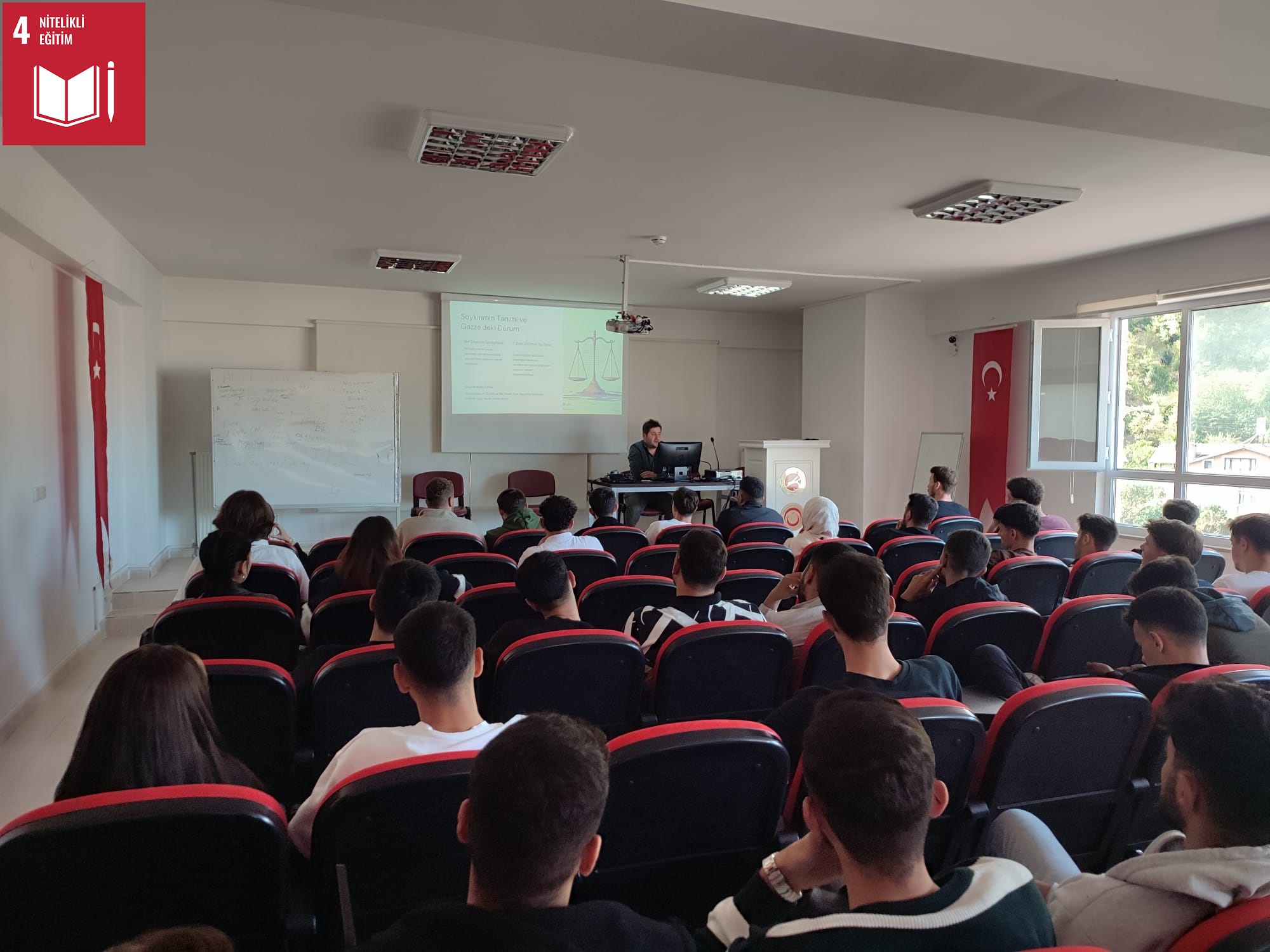 “Dersimiz Gazze” Etkinliği Yüksekokul Konferans Salonu’nda Gerçekleştirildi.