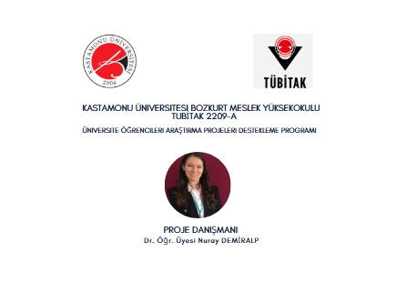 Yüksekokulumuza TÜBİTAK 2209-A Üniversite Öğrencileri Araştırma Projeleri Desteği